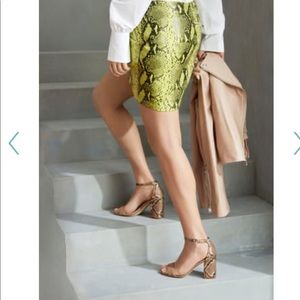 Sam Edelman daniella snakeskin heels sandal